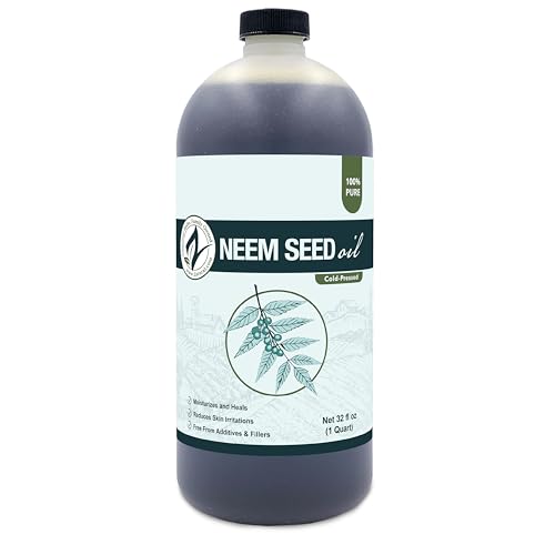 Zatural 100% Pure Neem Seed Oil - Cold Pressed, Undiluted, 32 Fl Oz