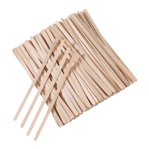 300/600/1200 Pieces Disposable Wood Stick Beauty Spatulas Log Hair Removal Wax Coating and Eyebrow Trimming Wooden Stick (1200pcs)