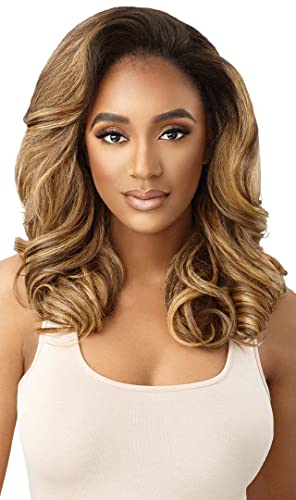 Outre Neesha Synthetic Quick Weave Wig - Dark Brown 2, Natural Texture & Volume