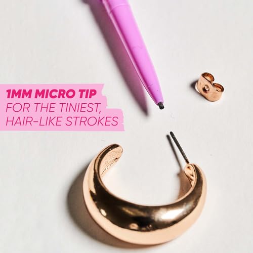 Eyebrow Pencil - Ultra-Fine Micro Tip for Natural Definition - Medium Brown