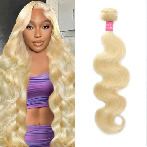 CFY 16 Inch Blonde Body Wave Human Hair Bundles 613 Unprocessed Virgin Brazilian Hair