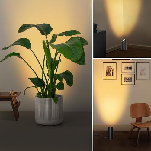 Black 5W Indoor Floor Uplight with GU10 Bulb - 4 Pack