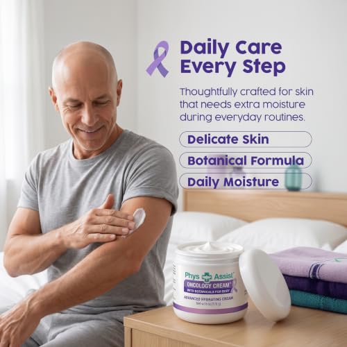 PhysAssist Oncology Cream for Chemo & Radiation Skin Relief - 6oz Jar - Sensitive & Non-Irritating