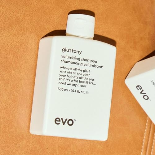 EVO Gluttony Volumizing Sulfate-Free Shampoo 10.1 Fl Oz for Fine Hair - Adds Lift & Color Protection