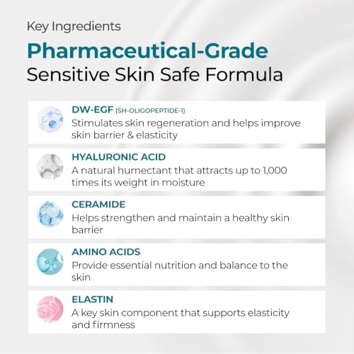 Anti-Aging Face Moisturizer with EGF & Hyaluronic Acid - Lightweight Hydrating Cream