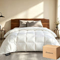 Beautyrest White Goose Feather & Down Comforter King All Season (King) – OEKO-TEX Cotton Shell