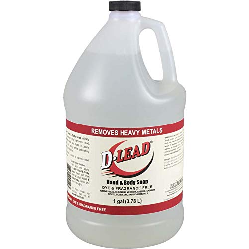 D-Lead 1 Gallon Hand & Body Soap - Dye & Fragrance-Free, Heavy Metal Removal, 128 Ounce Pack