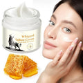 Beef Tallow for Skin, Beef Tallow Honey Balm, Organic Moisturizer for Face & Body Skin Care, Deeply Nourishes the Skins with Raw Wild Honey, Fast Absorption for Dry & Aging Skin