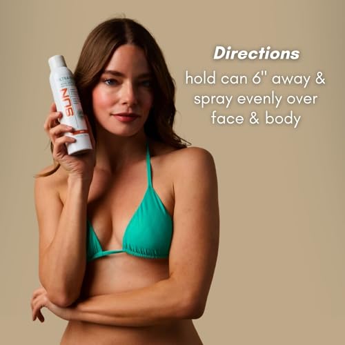 Ultra Dark Self Tanning Spray for Face & Body - Instant Sunless Tan Solution