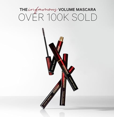 Kevyn Aucoin The Volume Mascara - Rich Pitch Black 0.18oz, Long Wear, Clump-Free, Water-Removable