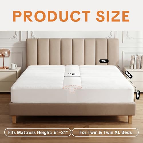 Twin to King Bed Bridge Converter Fitted Sheet Style - White Variation