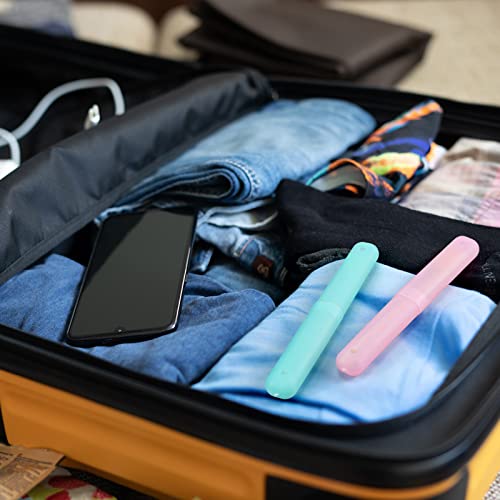 Travel Toothbrush Cases 90-Pack Assorted Colors Compact & Durable