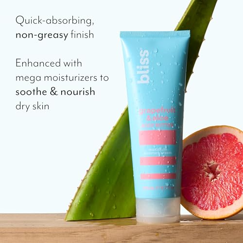 Bliss Block Star SPF 30 Invisible Daily Tinted Sunscreen with Zinc Oxide, Sunscreen & Makeup Primer + Grapefruit & Aloe Body Butter, Maximum Moisture Cream for Dry Skin