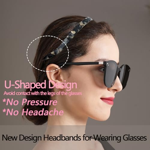 KOVOLITU Amber Headband for Eyewear – No Pressure, Comfortable Hair Band for Women & Girls