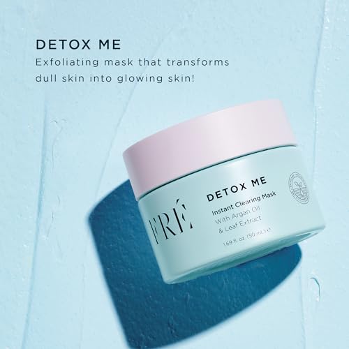 FR? Exfoliating Acne Face Mask ? Clarifying & exfoliating mask, Formulated with kaolin clay, Dead Sea Salt, & lactic and salicylic acids, Smoothes skin texture in minutes