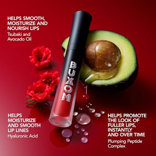 Buxom Full-On Plumping Liquid Lipstick - Red Hot, 0.12 oz - Matte, Hydrating, Long-Lasting