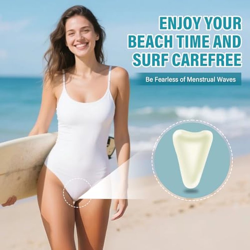 Camel Toe Concealer, 4PCS Camel Toe Underwear Cover Pad for Women, Reusasble and Washable Silicone Anti Camel Toe Insert for Leggings, Bikini, Swimsuits &Tight Clothes, Easy to Clean