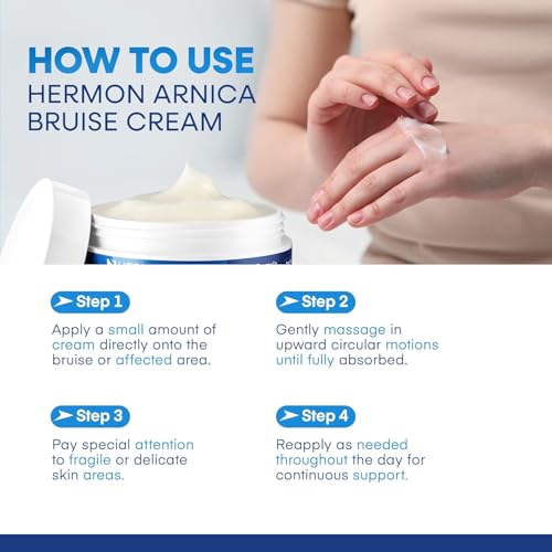 Hermon Arnica Bruise Cream with Vitamin K - 4 Fl Oz Pack of 3
