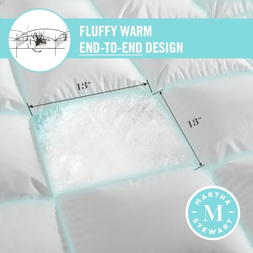 Queen Size All Season White Goose Feather & Down Fiber Comforter - Hypoallergenic