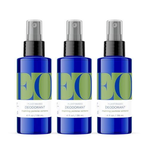 EO Aluminum Free Deodorant Spray - Jasmine Verbena 4 oz Pack of 3