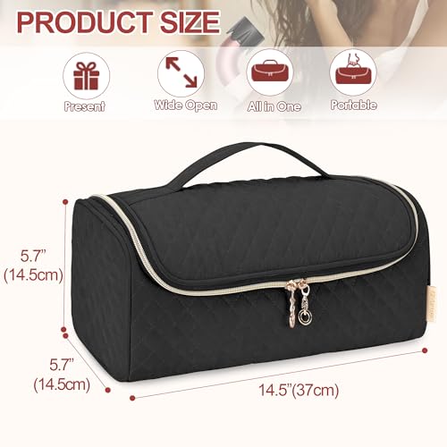 Black Travel Carrying Case for Supersonic R Hair Dryer - Yarwo