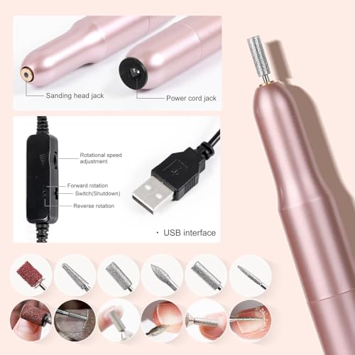 Acrylic Nail Kit with UV Lamp - White, Beginner Set with Polishes & Tools