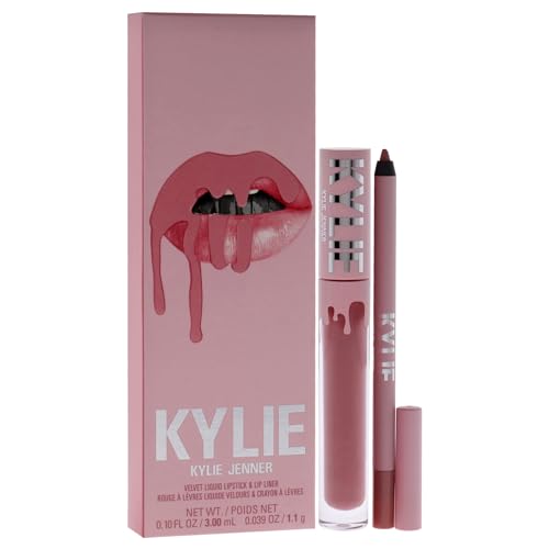 Velvet Lip Kit - 705 Charm by Kylie Cosmetics for Women - 2 Pc 0.10 oz Velvet Liquid Lipstick, 0.03 oz Lip Liner