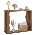 Narrow Entryway Table with Storage - 39.4 Inch Console Table for Small Spaces