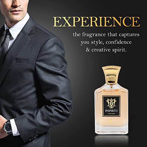 Luxury Masculine Perfume for Men - Long Lasting Musk Cologne Spray - 3.4oz