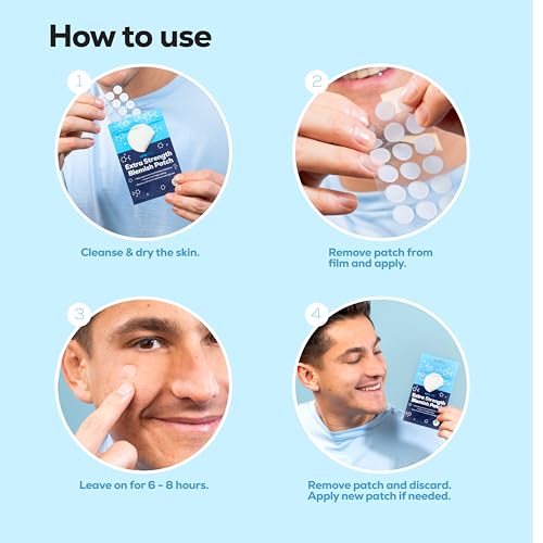 Hanhoo Extra Strength Blemish Patch Bundle, 216 Total Patches, Salicylic Acid Pimple Patches, Shrinks Stubborn Pimples, Conceals Zits, Absorbs Fluid, Invisible Pimple Patches, Korean Skincare