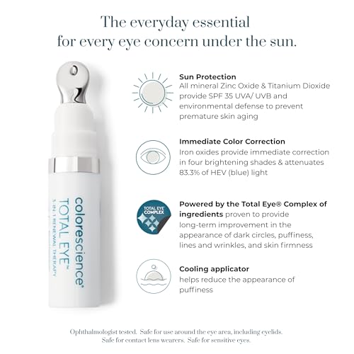 Colorescience Total Eye 3-in-1 Anti-Aging Renewal Therapy for Wrinkles & Dark Circle