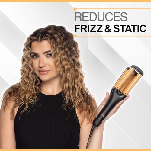 CHI Ceramic Triple Waver Iron for Beachy Waves & Shine - Tourmaline Technology