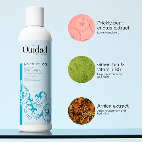 Ouidad Moisture Lock Leave-In Conditioner 8.5 Fl Oz – Curly Hair & Styling Primer
