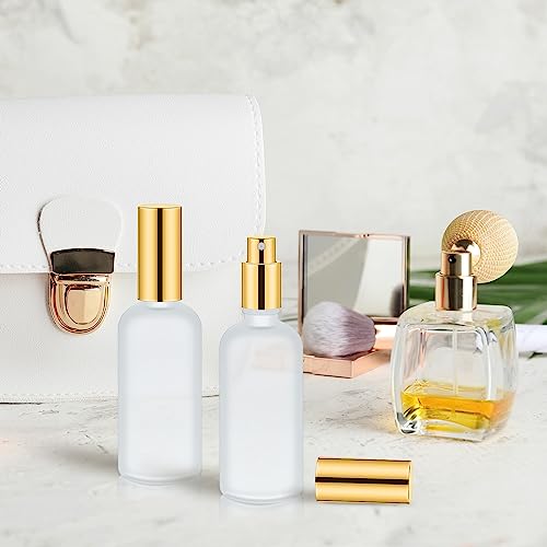 Roshtia Gold 30 Pack Glass Spray Bottles 3.4 oz Refillable Perfume Containers