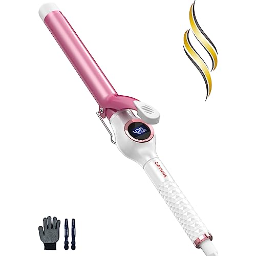 ORYNNE 1 Inch Digital Ceramic Curling Iron with Argan Oil Infused Barrel