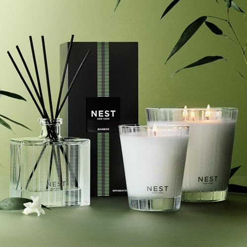 Scented Candle Duo - Bamboo & White Florals, Luxury Home Fragrance