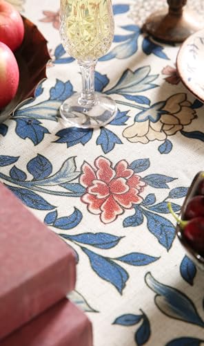 French Linen Tablecloth Rectangular 118x67 Inches Vintage Style Ivar A