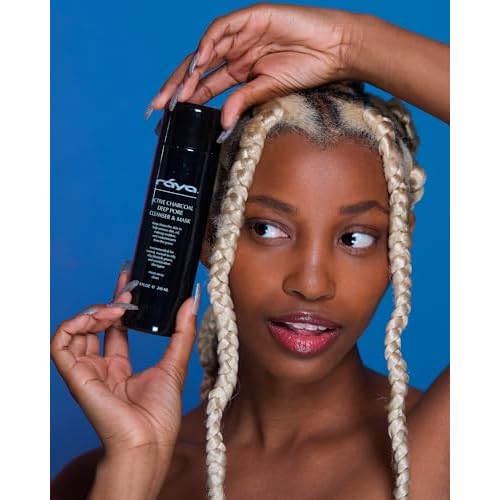 Raya Active Charcoal Deep Pore Facial Cleanser and Mask (121) | Deep Pore Cleansing Fluid for Combination, Oily, and Blemished Skin | Can Be Used as a Deep Pore Detox Mask for Combination Skin