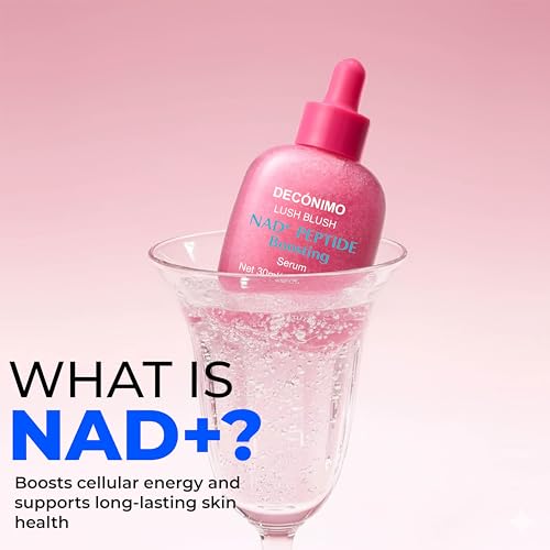 DEC?NIMO NAD+ Peptide Boosting Smoothie Serum ? Anti-Aging with 5 Ceramides & Vegan Collagen, Hydrating Antioxidant Serum for Firmness, Wrinkles & Radiant Glow (1.01oz / 30ml)