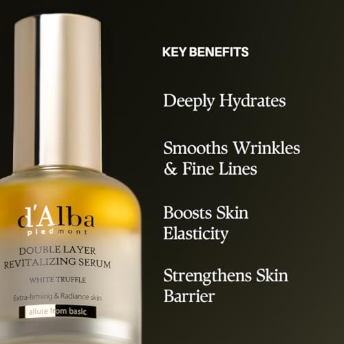 d'alba Piedmont Italian White Truffle Double Layer Revitalizing Serum 1.01 Fl Oz