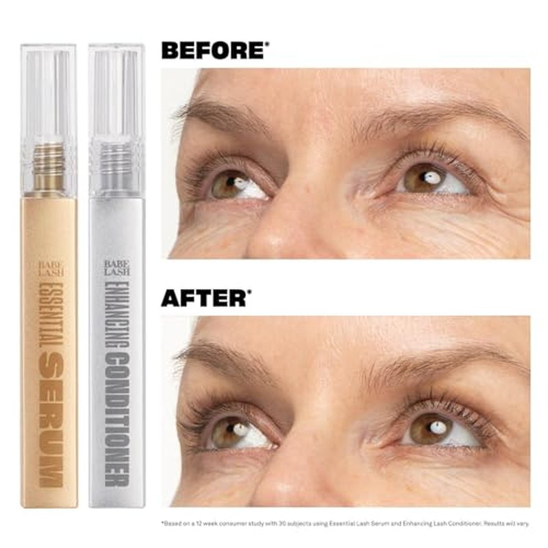 Babe Original Babe Lash Enhancing Conditioner - Conditioning Serum for Eyelashes, with Peptides and Biotin, Promotes Fuller & Thicker Looking Lashes, Companion to Essential Lash Serum