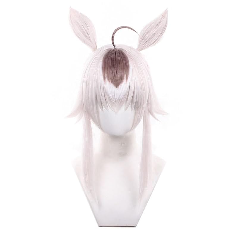 Apricot Cosplay Wig with Animal Ears & Hair Tie - One Piece Character Style