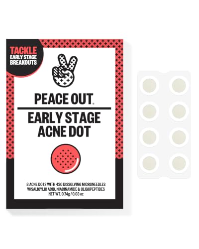Acne Patches for Early Breakouts - Microneedling Hydrocolloid Dots, 8 Count