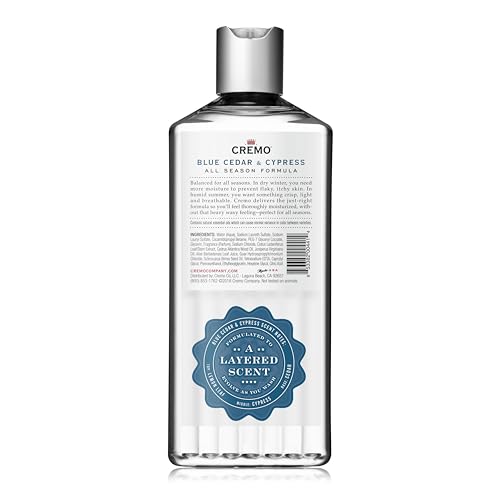 Cremo Men's Body Wash Bundle with Blue Cedar & Cypress and Sage & Citrus Scents, 2 x 16 Fl Oz
