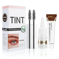 Eyelash & Eyebrow Color Kit, Professional Brown Color Set for Lashes and Brows, Natural Ingredients Long Lasting Safe & Easy to Use 7ml (Brown)