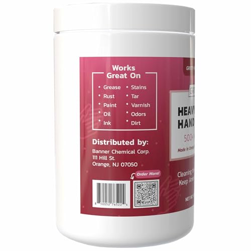 Grit Go 64oz Heavy-Duty Industrial Hand Cleaner for Grease, Oil & Rust – Moisturizing Exfoliating Paste (Pack of 1)