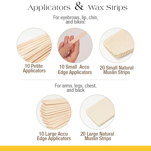 GiGi All Purpose Waxing Kit with Warmer - Student Starter Pack for Hair Removal