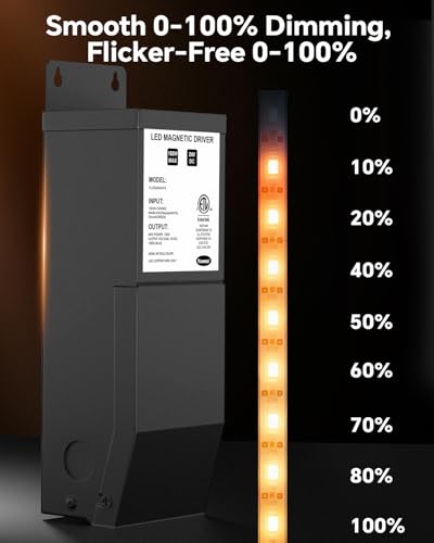 24V 150W Magnetic Dimmable LED Driver - Wide Compatibility, Flicker-Free