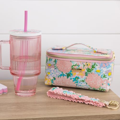 Lilly Garden Home Lilly Pulitzer Cosmetic Bag - Spacious Travel Makeup Organizer