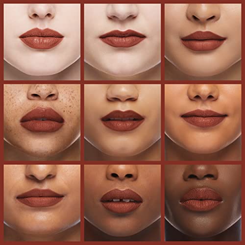 Rimmel London Stay Matte Liquid Lip Color with Full Coverage Kiss-Proof Waterproof Matte Lipstick Formula that Lasts 12 Hours - 725 Love Bite, .21oz